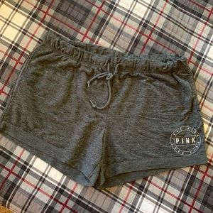 VS Pink Gray Lounge Shorts